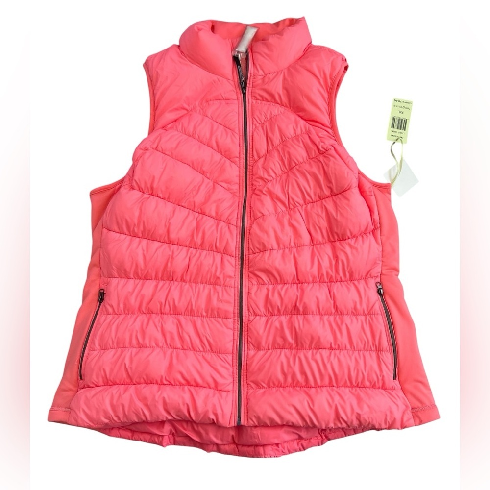 Tangerine Brand NWT Women's XX Large Soft Lightweight Coral Down‎ Puffer Vest
